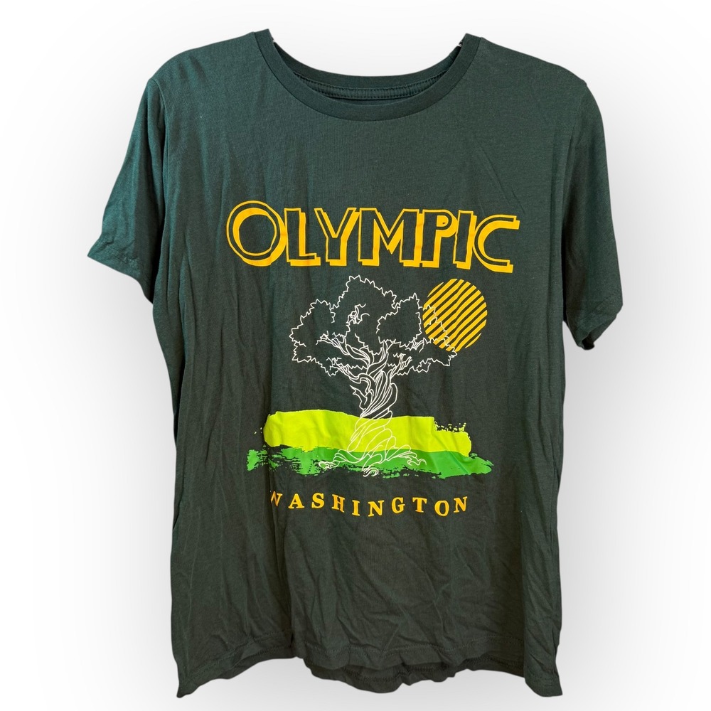 Philcos Olympic Washington Graphic Print Crew Neck T-Shirt Medium‎